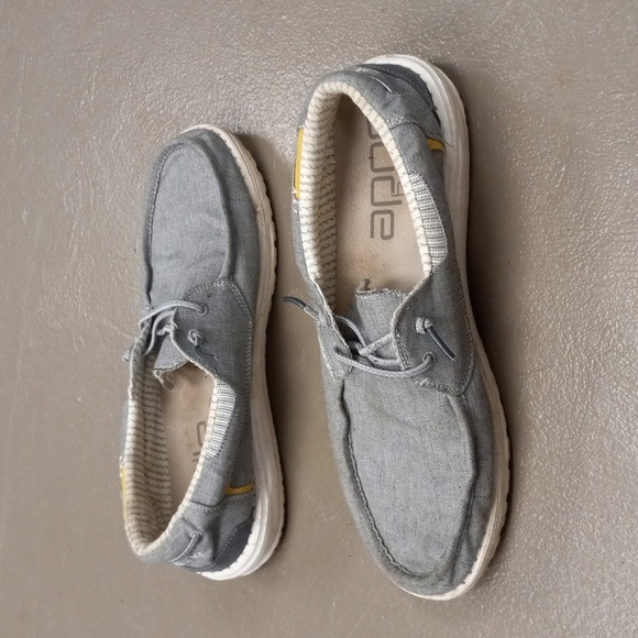 hey dude Welsh Chambray Grey shoes - Picture 9 of 9